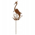 Ornement de jardin hron corten rust art dcoration industrielle en tain