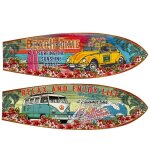 Signes grimalt - ornement mural planche de surf multicolore pour d�coration de jardin et de maison - ...