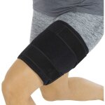 Orth�se cuisse compression ajustable, soutien ischio - jambiers / quadriceps, douleurs / sciatique