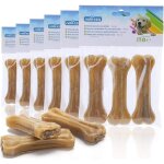 Os  mcher pour chien, 10 cm x 18 pices, os en peau de b?uf 100% naturels, adapts aux petits chiens, ...