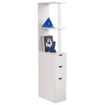 Ose - meuble de rangement wc / toilettes ou salle de bains blanc