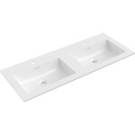 Otis lavabo encastr� double 121 x 46, 5 cm, blanc brillant - 25181200d - mexen
