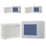 Otio - lot de 3 thermostats programmables sans fil - blanc