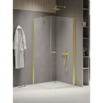 Otitec - cabine de douche pivotante 80x80 cm dor� cuba gold - dor�