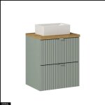 Otitec - meuble sous vasque - 50 cm - avec plan - vasque à poser - roseau Otitec - meuble sous vasque - 50 cm - avec plan - vasque à poser - roseau