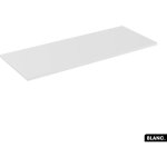 Otitec - plan de vasque en bois blanc l. 120 x p. 46, 5 x h. 2 - blanc