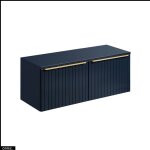 Otitec - set de meubles sous vasque - 120 cm - avec plan - bold deep blue