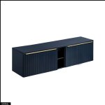 Otitec - set de meubles sous vasque - 180 cm - avec plan - bold deep blue