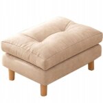 Ottoman pouf rectangle table repose - pieds fauteuil tabouret sige