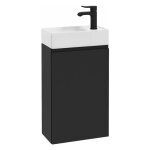 Oudee - meuble avec lave - mains, 40x68x22 cm, noir mat 50002s44 - kielle Oudee - meuble avec lave - mains, 40x68x22 cm, noir mat 50002s44 - kielle