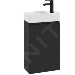 Oudee - meuble avec lave - mains, 40x68x22 cm, noir mat 50002s44 - kielle