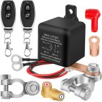 Oupe batterie 12v coupe circuit batterie 12v interrupteur de batterie relais 12v 200a avec 2 t�l�commandes ...