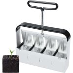 Outil de blocage de terre manuel - outil de jardinage presse motte - 5cm - bloque le sol - avec poigne ...