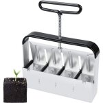 Outil de blocage de terre manuel - outil de jardinage presse motte - 5cm - bloque le sol - avec poigne ...