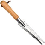 Outil de désherbage en acier inoxydable avec manche en bois - désherbeur à main pour désherber le jardin ... Outil de désherbage en acier inoxydable avec manche en bois - désherbeur à main pour désherber le jardin ...