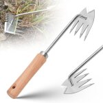 Outil de dsherbage portable en acier inoxydable, outil de dsherbage manuel pour le jardinage, la cour, ...