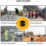 Outils m�nagers 50m r�gle de bo�te en cuir r�gle de fiber outils de mesure r�gle en plastique 50m