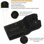Outil multifonction lame de scie oscillante, 28pcs lame outil multifonction oscillants accessoires kit ...