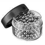 Outils de nettoyage pour carafes � vin et bouteilles : perles de nettoyage en acier inoxydable