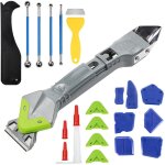 Outil de retrait du silicone, outils de calfeutrage en silicone, outils de l'enlve joint 5 en 1(acier ...