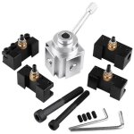 Outil de tournage changement rapide porte - outil de tour en acier pour tours, perceuses tour a metaux ...