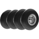 Outsunny - lot de 4 roues pneus de remplacement dia. 255 mm alésage 16 mm moyeu métal caoutchouc Outsunny - lot de 4 roues pneus de remplacement dia. 255 mm alésage 16 mm moyeu métal caoutchouc