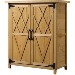 Abri de jardin armoire de jardin remise pour outils sur pied dim. 75l x 40l x 90h cm 3 tagres 2 portes ...