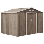 Outsunny - abri de jardin - cabanon double porte coulissante, fondation incluse - 277 x 191 x 192 cm ... Outsunny - abri de jardin - cabanon double porte coulissante, fondation incluse - 277 x 191 x 192 cm ...