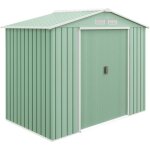 Outsunny - abri de jardin - remise pour outils - cabanon porte verrouillable - dim. 213l x 130l x 185h ...