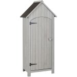 Outsunny - armoire abri de jardin remise pour outils 3 tagres porte loquet toit pente bitum dim. 77l ...