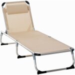 Bain de soleil transat pliable grand confort dossier r�glable multi - position t�ti�re alu. textil�ne ...