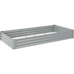 Outsunny - carré potager rectangulaire dim. 240 x 120 x 30 cm acier galvanisé ondulé argenté Outsunny - carré potager rectangulaire dim. 240 x 120 x 30 cm acier galvanisé ondulé argenté