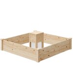 Outsunny - ensemble carré potager composteur dim. totales 123 x 123 x 25, 5 cm bois sapin naturel Outsunny - ensemble carré potager composteur dim. totales 123 x 123 x 25, 5 cm bois sapin naturel