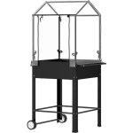 Outsunny - jardinière sur pied avec serre - carré potager sur pied - 2 roues - 67 x 69 x 147 cm - métal ... Outsunny - jardinière sur pied avec serre - carré potager sur pied - 2 roues - 67 x 69 x 147 cm - métal ...