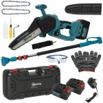 Outsunny - mini tronçonneuse sans fil 580w - scie d'élagage électrique portable 18v 8 pouces - kit complet ... Outsunny - mini tronçonneuse sans fil 580w - scie d'élagage électrique portable 18v 8 pouces - kit complet ...