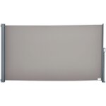 Outsunny store lat�ral brise - vue r�tractable 300 x 160 cm, paravent ext�rieur en aluminium, protection ...