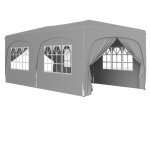 Tonnelle barnum pop up automatique 3x6 m - hauteur r�glable - sac de transport, 6 sacs � lester inclus ...