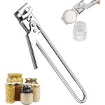 Ouvre - bocal inox r�glable ? manuel, anti - glisse, id�al pour personnes �g�es ou arthrite