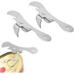Ouvre boite, ouvre boite de conserve, acier inoxydable, argent�, 9, 7 cm x 3. 4 cm