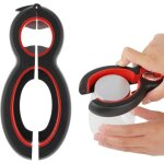 Ouvre bouteille 6 en 1 ouvre bouteille de bi�re multifonctionnel avec couvercle ouvre bo�te antid�rapant ...