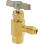 Ouvre - bouteille de vanne de rfrigrant r600a en laiton filetage femelle 7 / 16' vers filetage mle ...