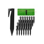Ouylaf - lot de 100 piquets de fixation pour c�ble p�riph�rique de tondeuse robot - piquets de fixation, ...
