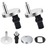 Lot de 2 fixation abattant wc universelles abattant de toilettes  charnire couvercle de toilettes abattant ...