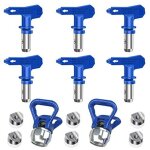 Ouylaf - lot de 6 buses de pulvrisation rversibles sans air, pistolets  peinture sans air, pices ...