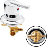 Ouylaf ? mitigeur de douche g1 / 2 pouce en laiton chrom� ? clapet anti - retour ? r�sistant � la corrosion ...