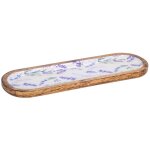 Signes grimalt - oval tray botes et plateaux de lavande plateau brun ovale - 3x46x14cm
