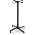 Oviala - pied pour table avec systme inclinable 108 cm en aluminium noir klipo