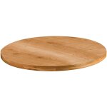 Plateau de table rond en mélaminé 60 cm bois clair Plateau de table rond en mélaminé 60 cm bois clair