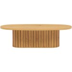 Oviala ? table basse ovale en mdf m�lamin� fsc 120x60x35cm ? charge 25kg ? design contemporain avec fa�ade ...