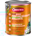 Owatrol - peinture antirouille décorative rustol deco brillant gris anthracite ral 7016 2. 5 litres Owatrol - peinture antirouille décorative rustol deco brillant gris anthracite ral 7016 2. 5 litres